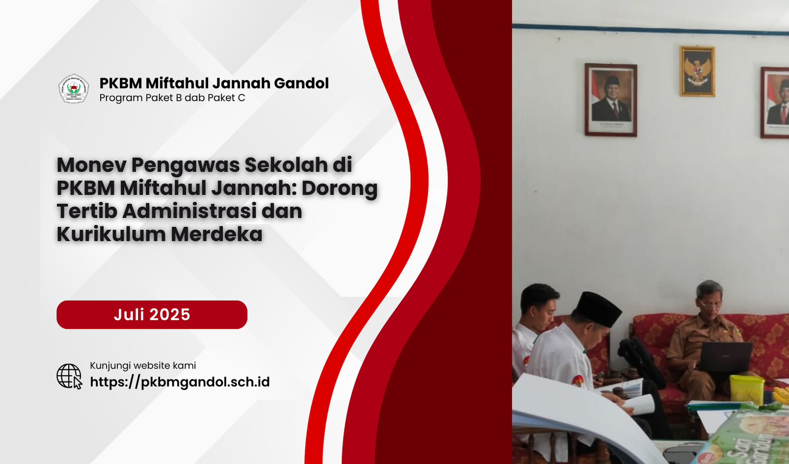 monev-pengawas-sekolah-di-pkbm-miftahul-jannah-gandol-dorong-tertib-administrasi-dan-kurikulum-merd